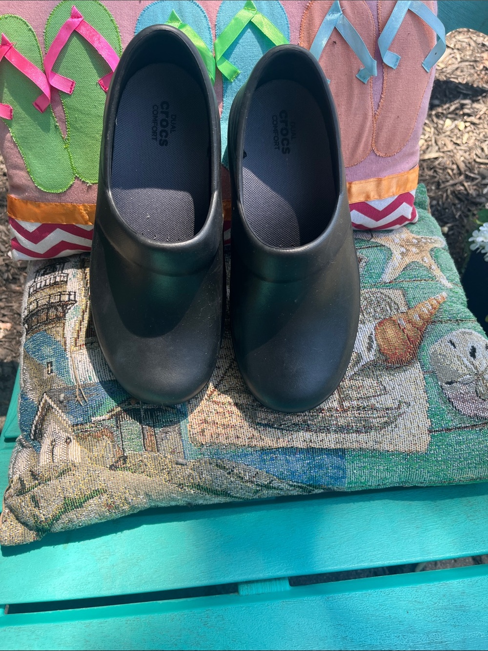 CROCS Kids Black Slip-On Sneakers
